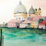 Mary Lessard - View from Academia Bridge, Venice Italy
watercolor
$400
