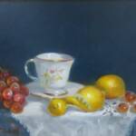 Teacup with Fruit	Dan Helsel	Oil/Panel	$525