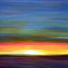 Lora Marsh - Abstract Sunset - oil - NFS