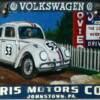 Parrish, Mark - Chris Motors Corp: Herbie the Love Bug; Colored pencil, found object on matt board - Not For Sale