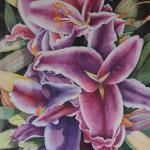 Larry Mallory
'Violet Lily' 
Watercolor on paper
36" X 31"
$ 850