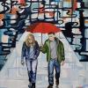 J Lance Strickland 'Life is a walk in the rain' oil $450