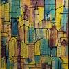 Kenneth Cotlar 'DS #733 Hill City' acrylic on canvas $2000