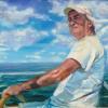 “Captain” - oil on canvas by Jaime Helbig received the Robert and Janet Wertz Award 