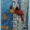 Jeanne Wagle - Cardinals, watercolor batik
