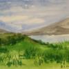 Ed Kale - Mountain and Lake - watercolor
