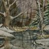 Richard Hudimac - Winter Creek - watercolor