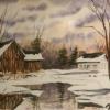 Richard Hudimac - Winter Reflection - watercolor