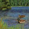 Theresa Walters 'Date on the Lake' soft pastel