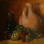 TERRA-COTTA WATER JUG  WITH ANFORA AND GRAPES
COLLECTION OF THE ARTIST