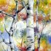"Backyard Birches"
Watercolor on paper
$375
by Nadine Toth

