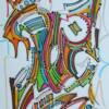 CHRISTOPHER TOWER - Rearrangingly 02- Ink on Bristol - $190
