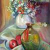 Helen Thorne - Two Vases - oil - $295