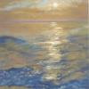 MARY WILEY LEWIS 'SUNSET AT THE BEACH'  pastel  $540