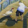 Kathy Fieser - Abe and Friend - oil - $600