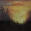 Mary Wiley Lewis - Sunrise Over Sauk River, WA - pastel - Gary Lehman award - $650