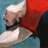 Steven Stern - Bent Dancer - acrylic on canvas - $350