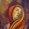 Bonnie Friedline - Conception of Peace - acrylic/mixed media on canvas - $625