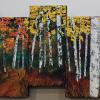 Carole Cecere 'Autumn Birches' acrylic