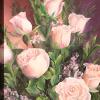 Paul Seymour, Pink Roses, oil on panel - NFS