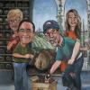 Caricature painting - B & L Winery, Johnstown, PA