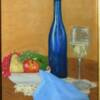 Strachan, Robin - The Blue Bottle; pastel on sanded board - $550