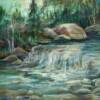 Thorne, Helen - The Pond Rock; pastel on paper - $250
